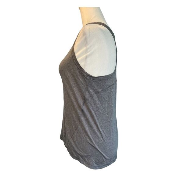Yogalicious Ultra Soft Lightweight Racerback Athletic Tank Top Gray Tech Knit XS - Picture 4 of 8